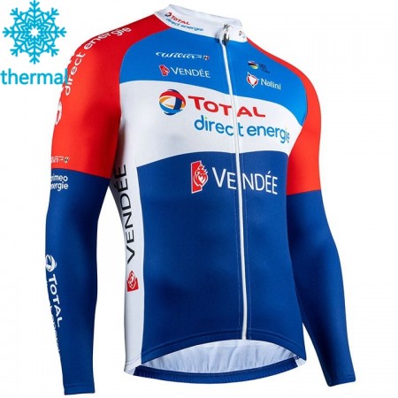 Maillot vélo 2020 Total Direct Energie Hiver Thermal Fleece N001